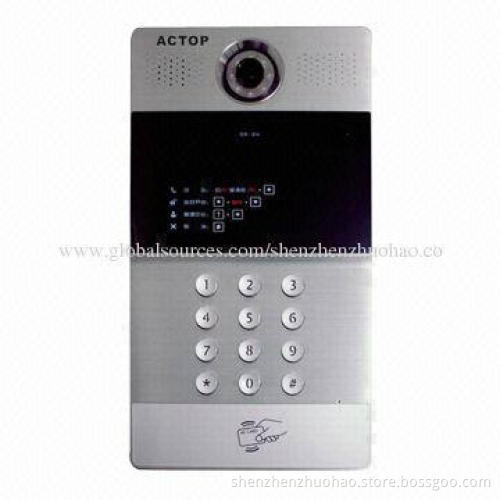 TCP/IP Video Door Phone with 8-zone Alarm, Supports Flat to Flat Intercom
